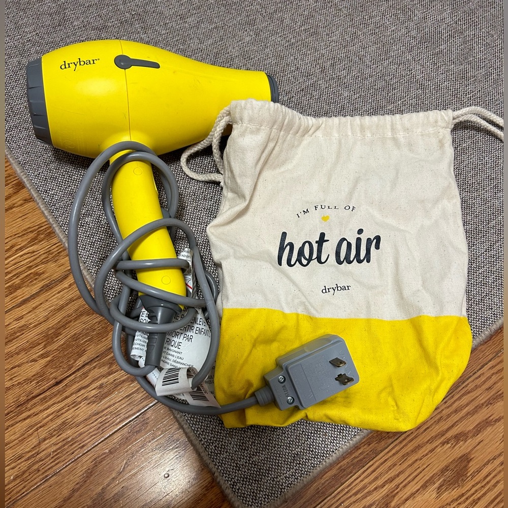 Dry bar hair dryer and matching bag